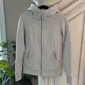 Lululemon Scuba Full Zip Hoodie Women’s Size 8 in Light Grey
